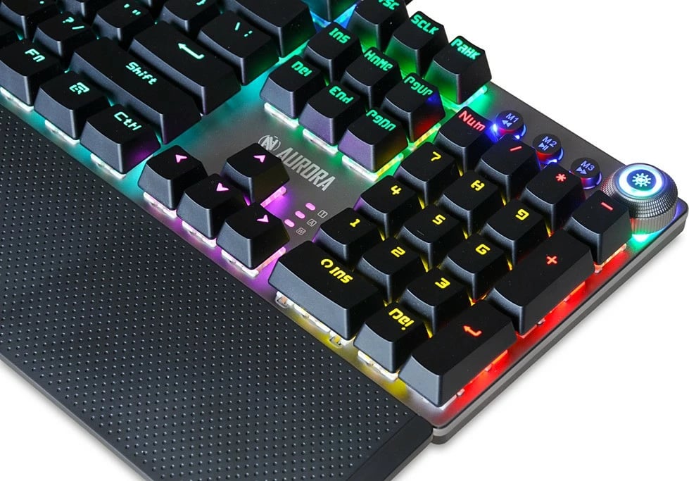 Tastierë mekanike gaming iBOX Aurora K-3 me ndriçim RGB, e zezë Tastierë mekanike gaming iBOX Aurora K-3 me ndriçim RGB, e zezë