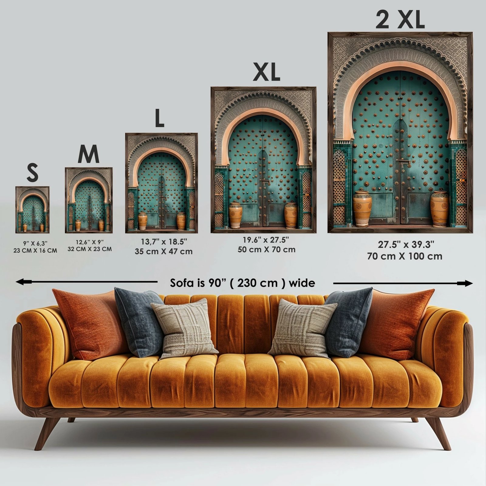 Pikturë dekorative me kornizë MDF, shumëngjyrëshe, GE128-L