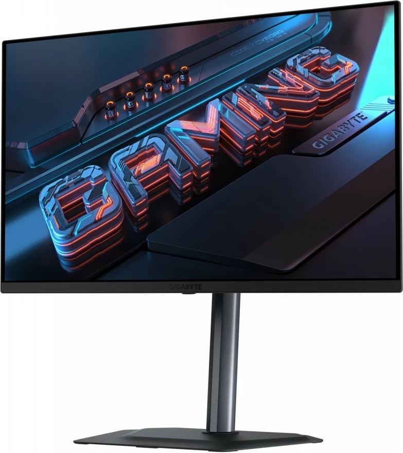 Monitor gaming, Gigabyte MO27U2, 27" 4K UHD 240Hz, QD‑OLED, HDR 1000, me altoparlantë, e zezë