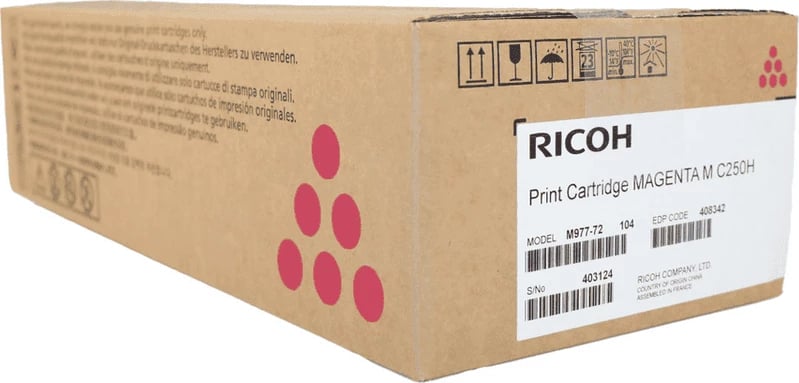 Toner Ricoh MC250H 408342 rendiment 6300 faqe Magenta