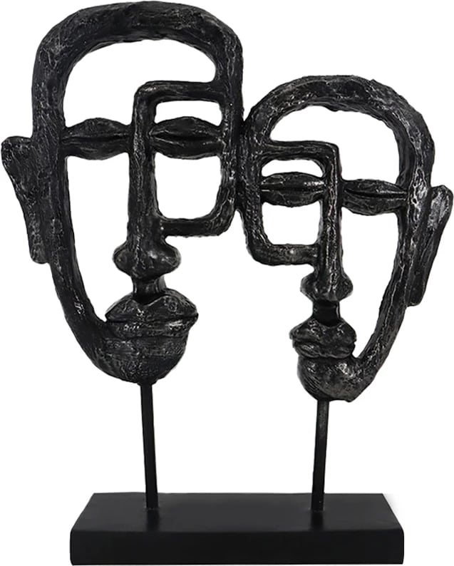 Dekor totem i zi, polirezine, 23x6x28cm