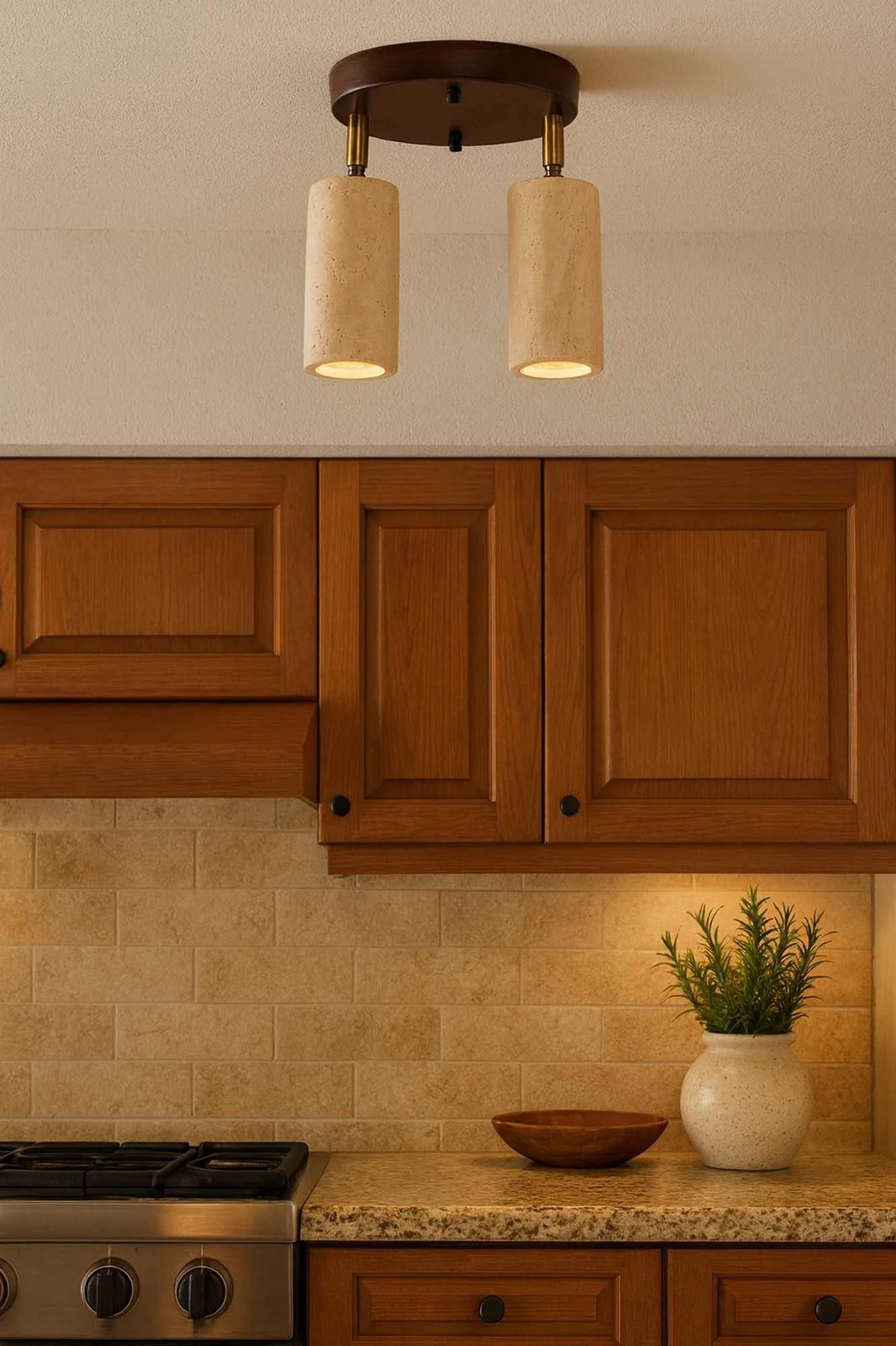 Llambë tavani Opviq Nur B, dru arre, bezhë