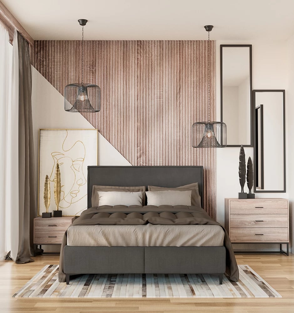 Komodinë NATURE, ngjyrë lisi, 50x40x50cm