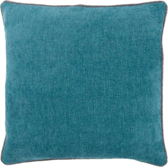 Jastëk dekorativ Azul, kadife, ngjyrë turquoise, 45x45cm