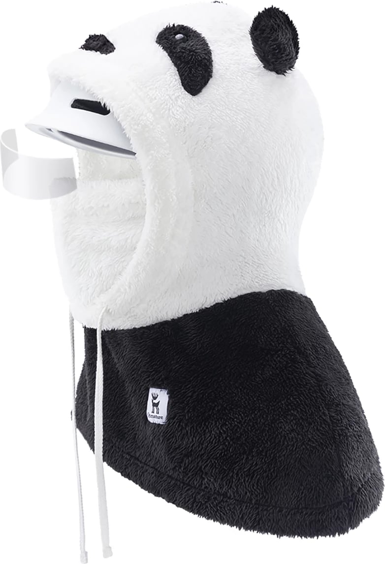 Balaklavë ski Qunature Panda, për fëmijë/të rritur, L, e zezë/e bardhë
