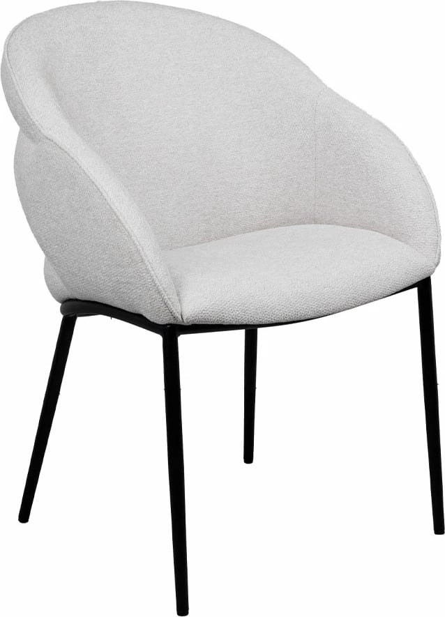 Karrige me mbështetëse krahësh Carmen, krem, 59x60.5x83.5