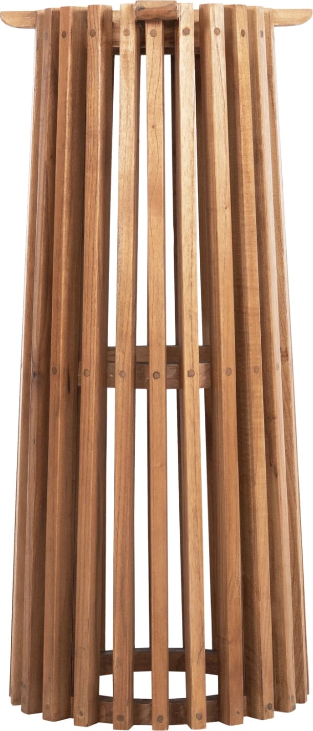 Bazë për bar, lartësi mesatare, rrumbullake, FRANTZ FH1, dru MINDI, ngjyrë natyrale, Φ40x90Hcm