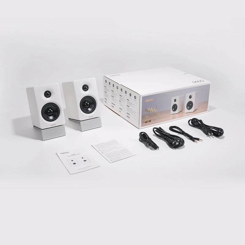 Sistem zëri Edifier M60, 66W, Bluetooth 5.3, USB-C, i bardhë