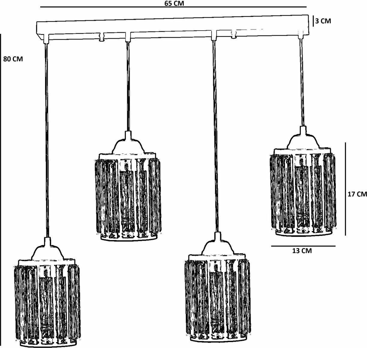 Llambadar Opviq, 9040-6, ngjyrë e zezë
