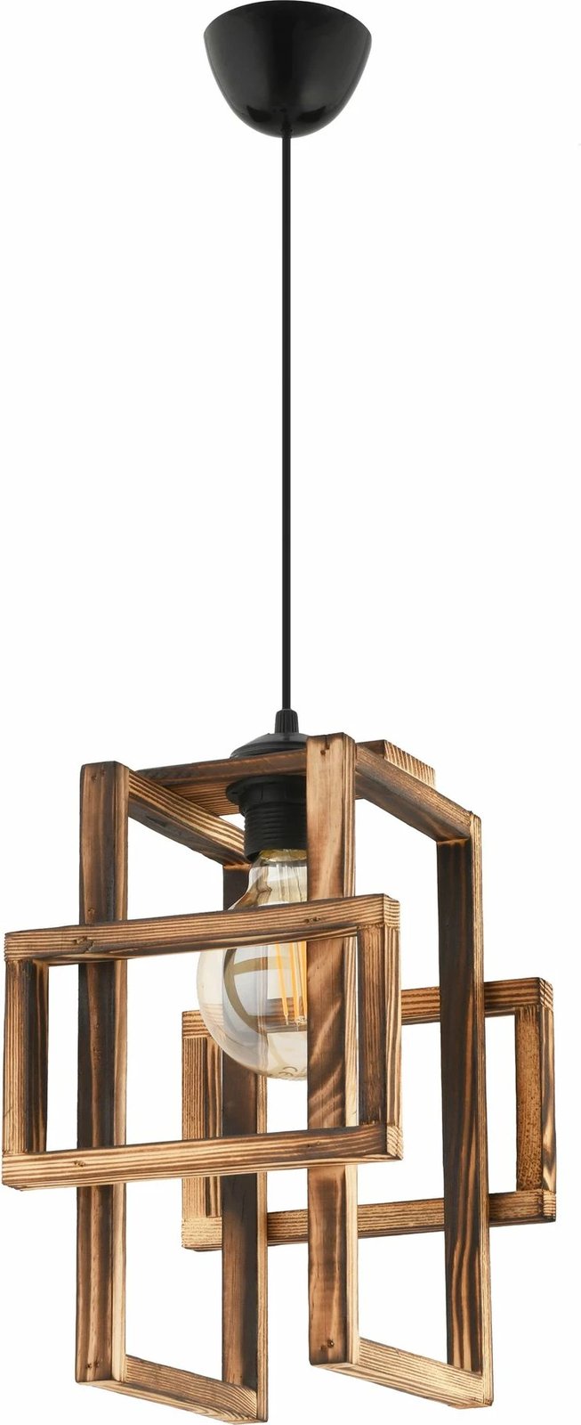 Llambë tavani Opviq, trup druri, Multirec, kafe dhe e zezë