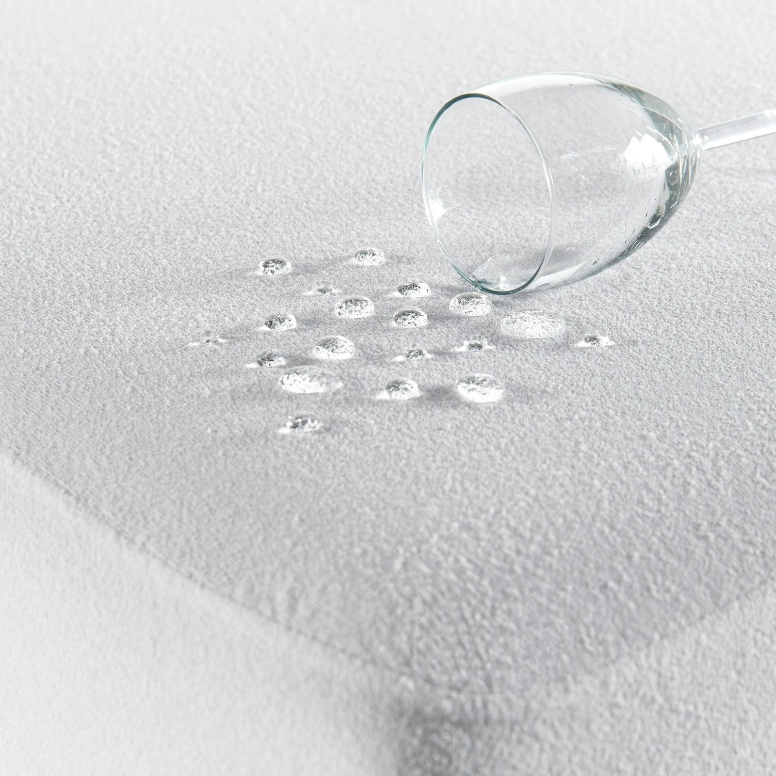 Mbrojtës dysheku për shtrat dopio, ngjyrë e bardhë, 180x200cm