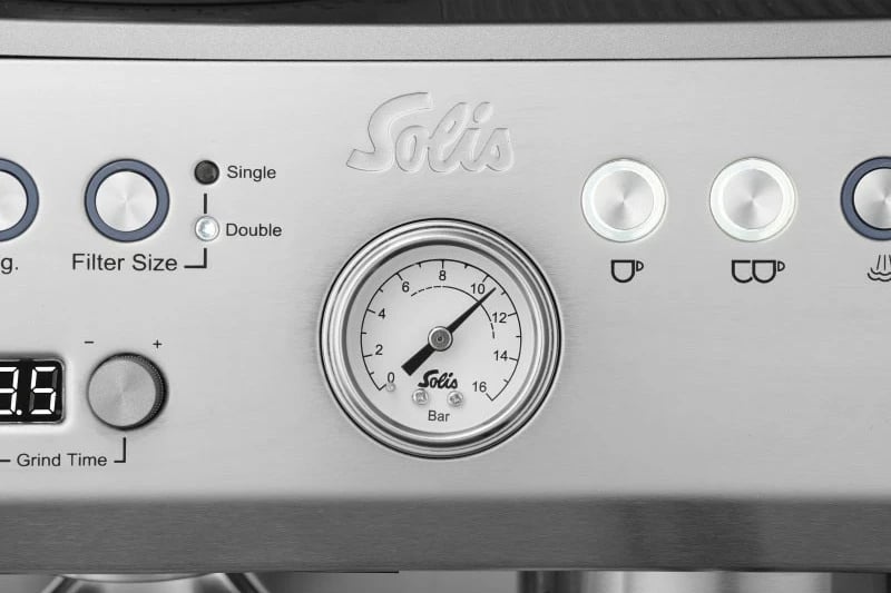 Makine kafeje Solis Grind & Infuse Perfetta, me mulli, 2.6L, Çelik
