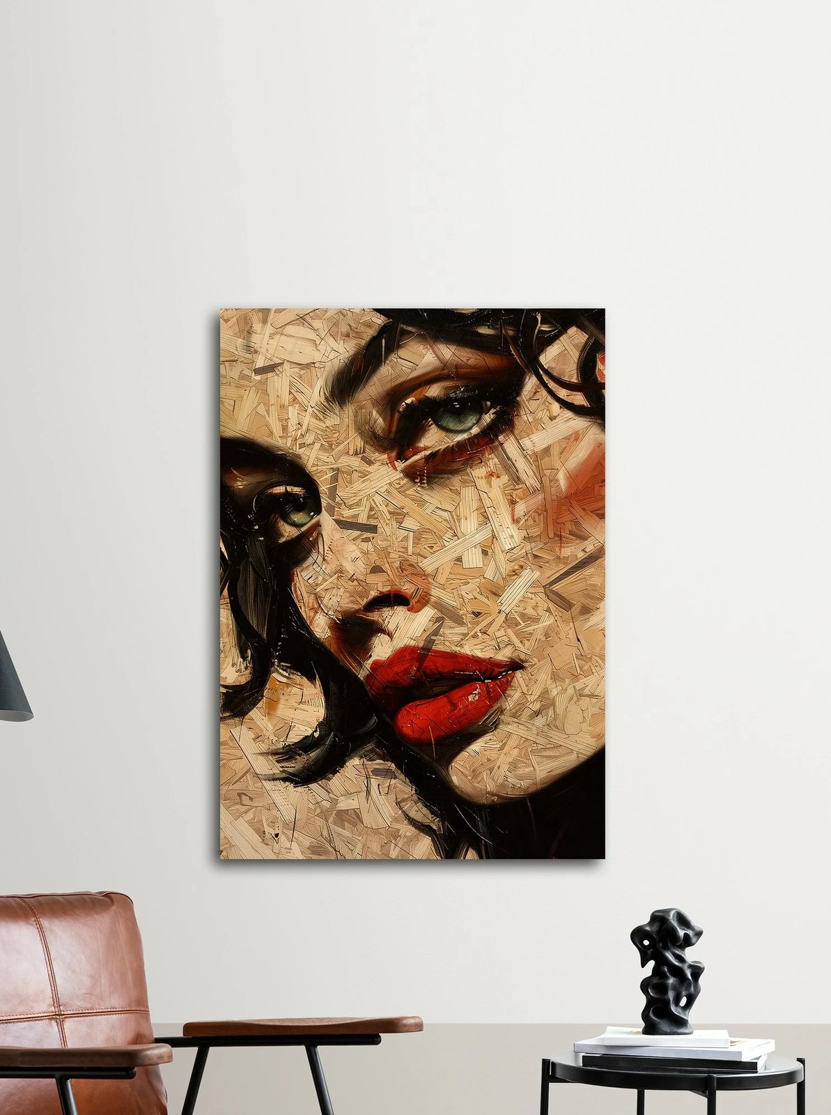 Pikturë dekorative me kornizë MDF, shumëngjyrëshe, Wallity Huhu313, 50x70cm