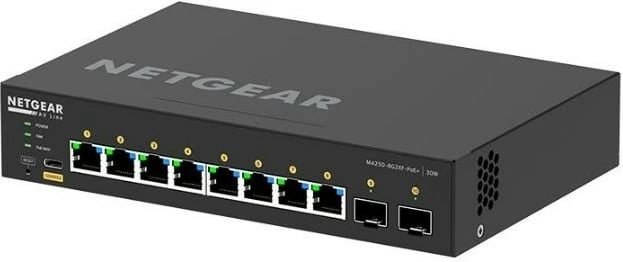 Switch i menaxhuar Netgear GSM4210PX, 8x PoE+ Gigabit, 2x SFP+, rackmount, i zi