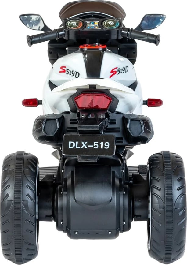 Motoçikletë elektrike për fëmijë, Baby Mix, Rare, me 3 rrota, e bardhë