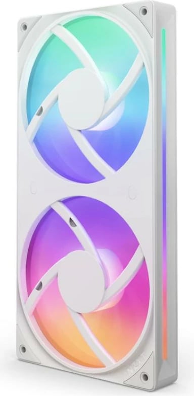 Ventilator kasë NZXT F Series F240 RGB Core Single-Frame, RF-U24HF-W1 (RFU24HFW1), 240mm, i bardhë