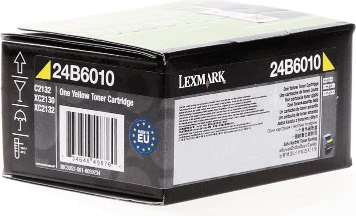 Toner Lexmark 24B6010, rendiment 3000 faqe, standard, e verdhë
