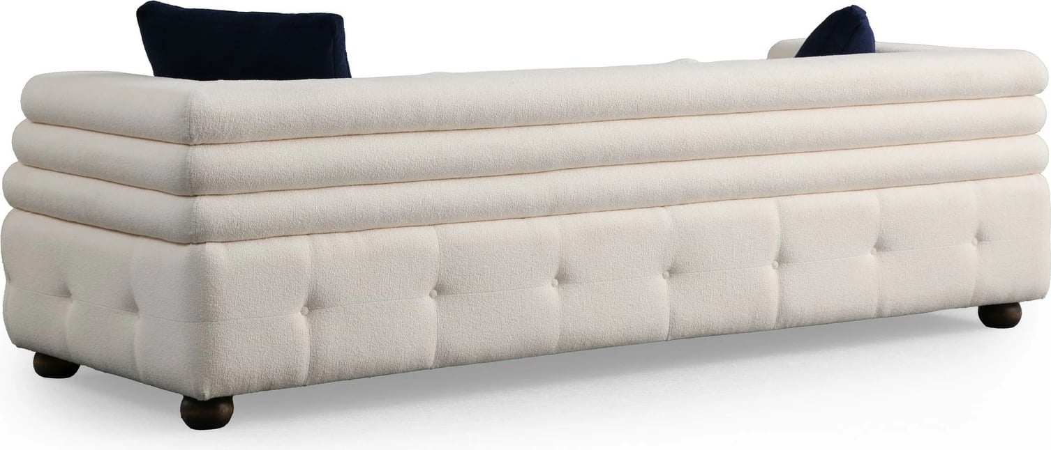 Divan treshe Atelier del Sofa, Boston 3, i bardhë