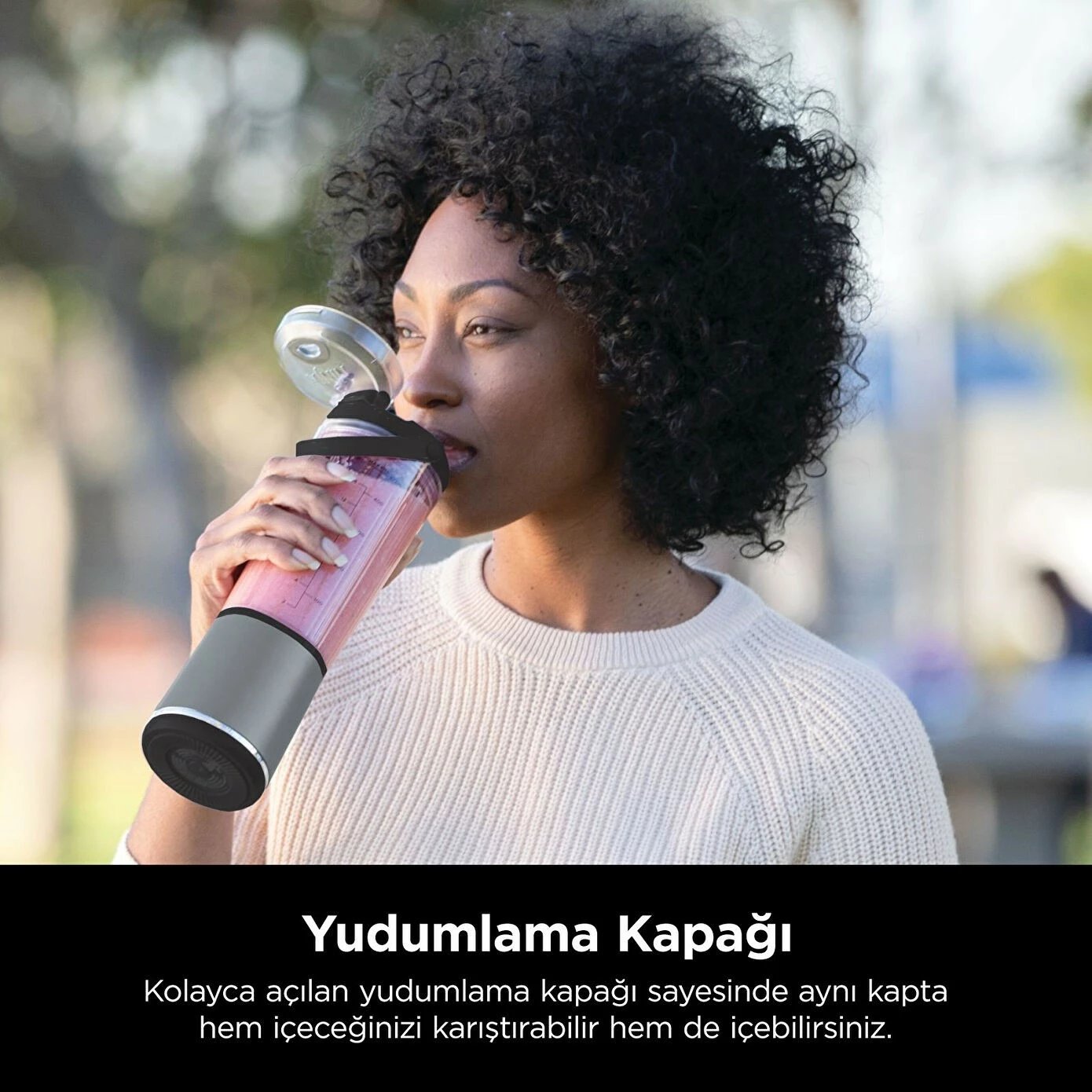 Mikser portativ Ninja BC151EUBK Blast, pa kabllo, i zi