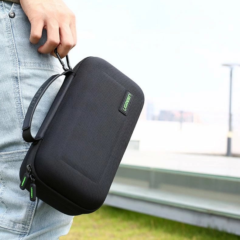 Kasë Ugreen për Nintendo Switch dhe aksesorë, S, 26.5 x 10 x 13.5 cm, e zezë