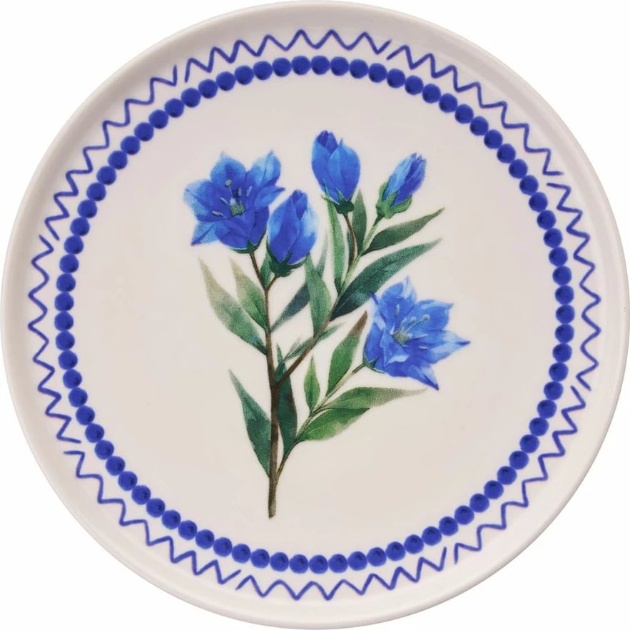 Set pjatash ëmbëlsirash (6 copë), Hermia Concept, degë blu