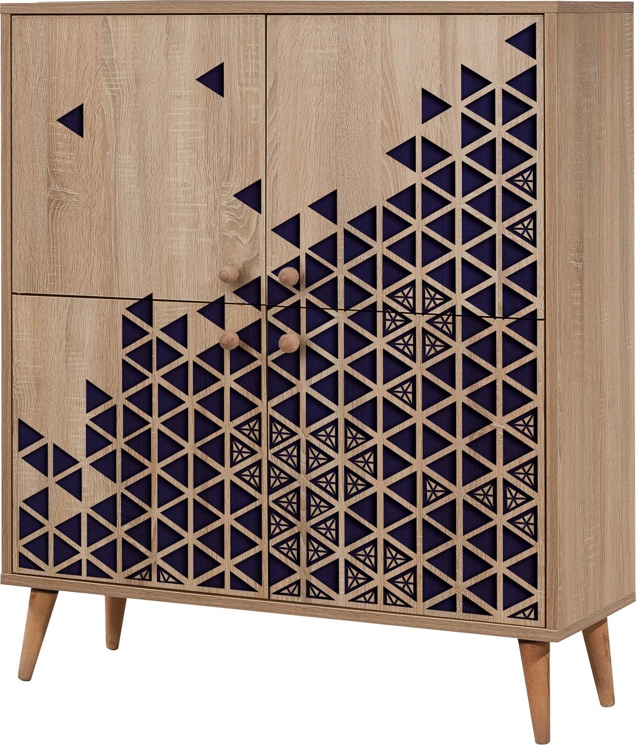 Dollap multifunksional Hanah Home, Multilux-123, ngjyrë lisi Sonoma