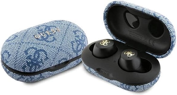 Kufje Bluetooth Guess 4G Metal me dok, TWS, ENC, Blu