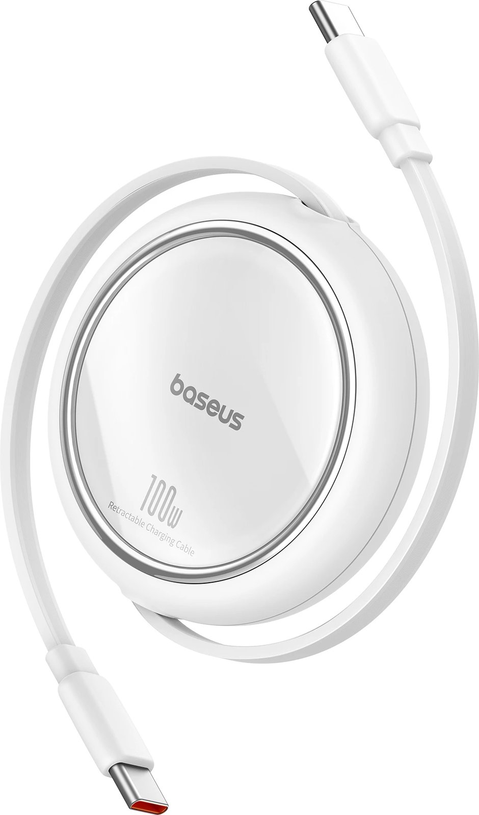 Kabllo USB-C në USB-C Baseus Free2Draw Mini, 100W, 1m, e bardhë
