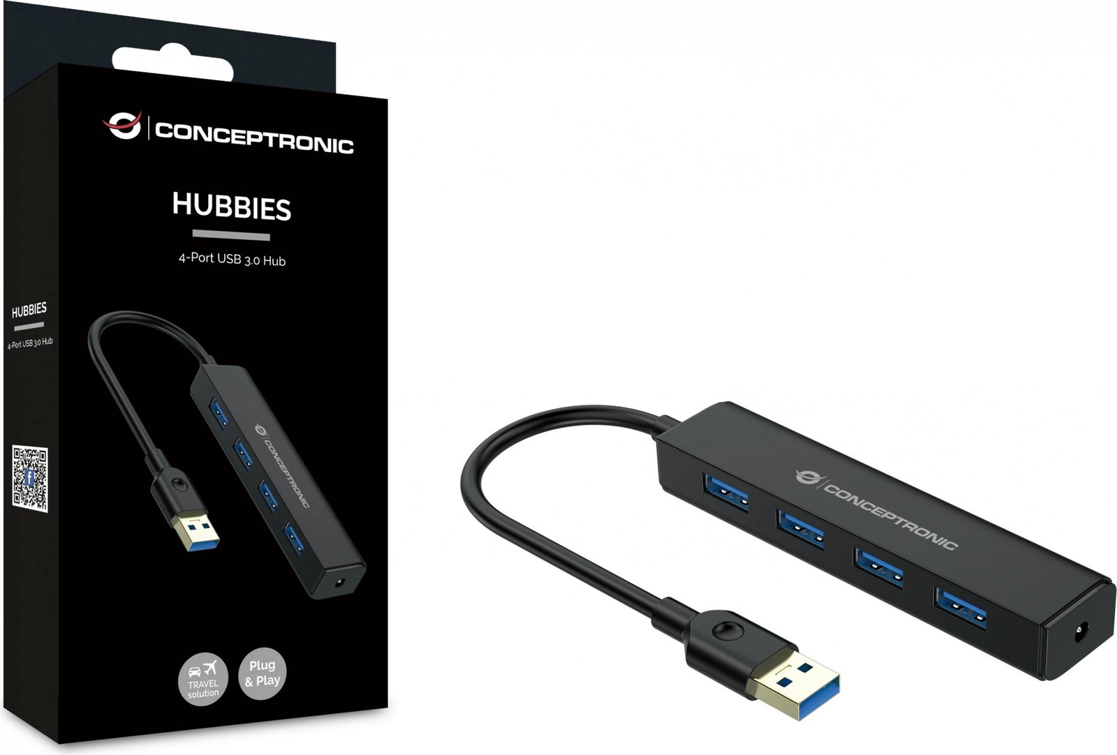 Hub USB Conceptronic 4 porta USB 3.0, i zi