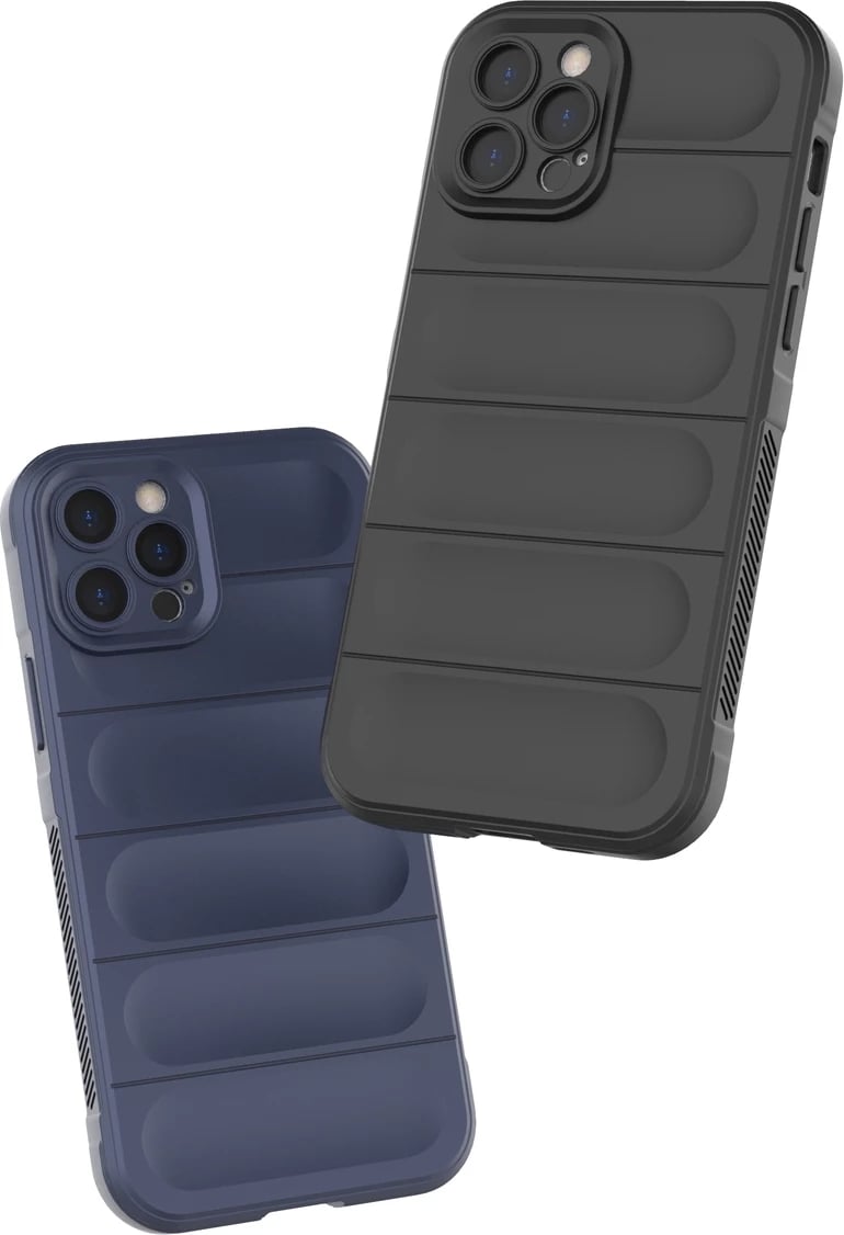 Mbështjellës Hurtel Magic Shield Case për iPhone 12 Pro, fleksibil, i blinduar, i kuq