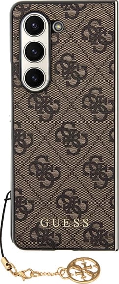 Mbështjellës Guess GUHCZFD5GF4GBR 4G Charms për Samsung Galaxy Z Fold5, Kafe