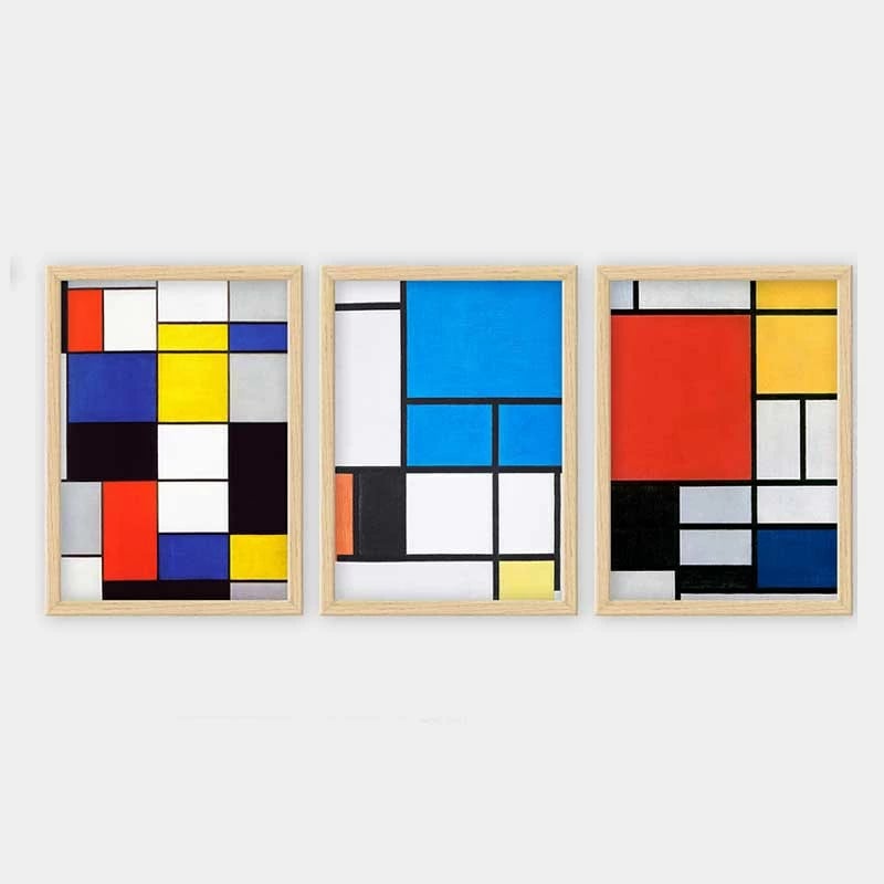 Pikturë dekorative me kornizë (3 copë), Wallity, 3NTC_UN3219929_3545