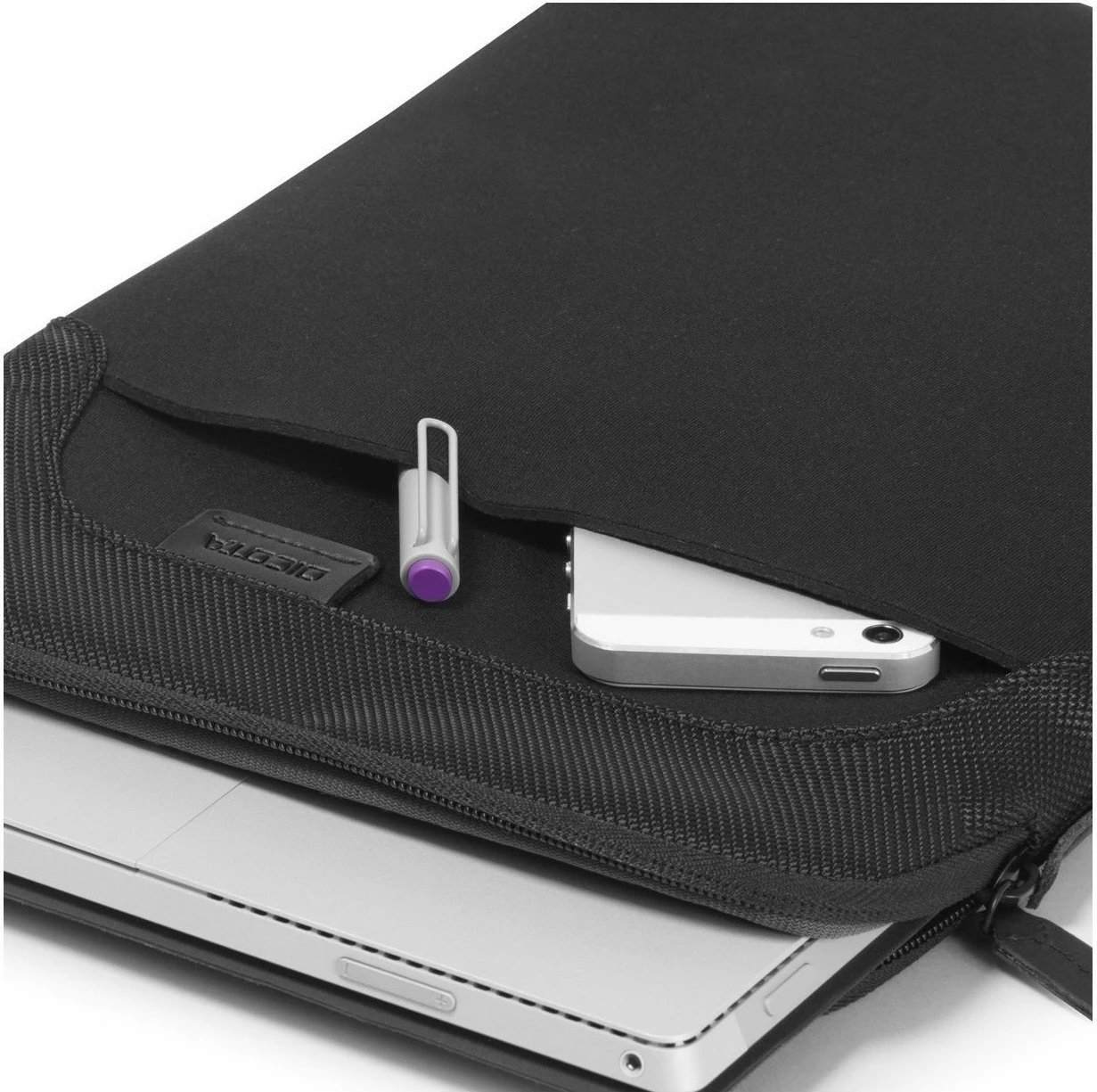 Mbështjellës DICOTA Ultra Skin PRO, 13-13.3", i zi