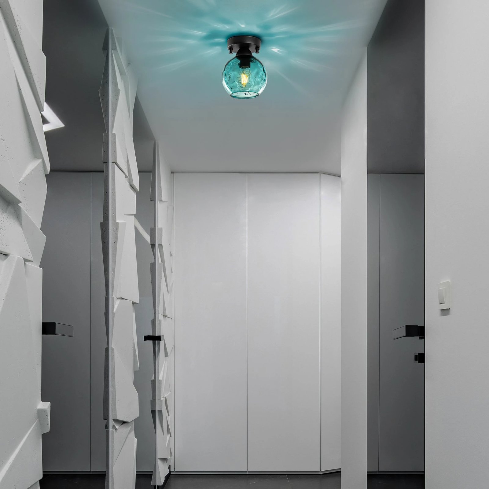 Llambë tavani Opviq Benek - 15 - 14372, ngjyrë kaltër e zezë