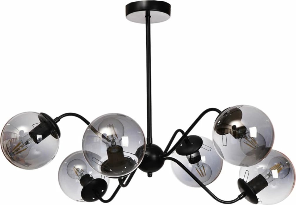 Llambadar Opviq, 8987-5, metal dhe xham, gri/zi