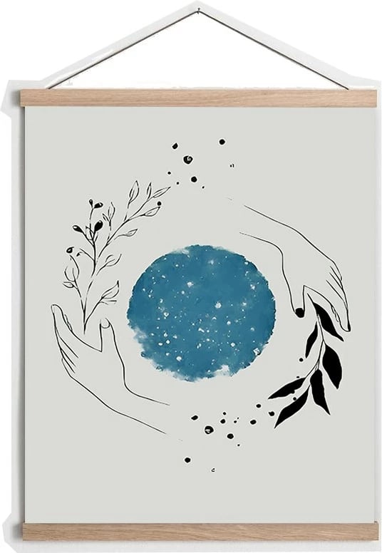 Pikturë dekorative me kornizë, shumëngjyrëshe, Wallity, MRG12, 50x70cm