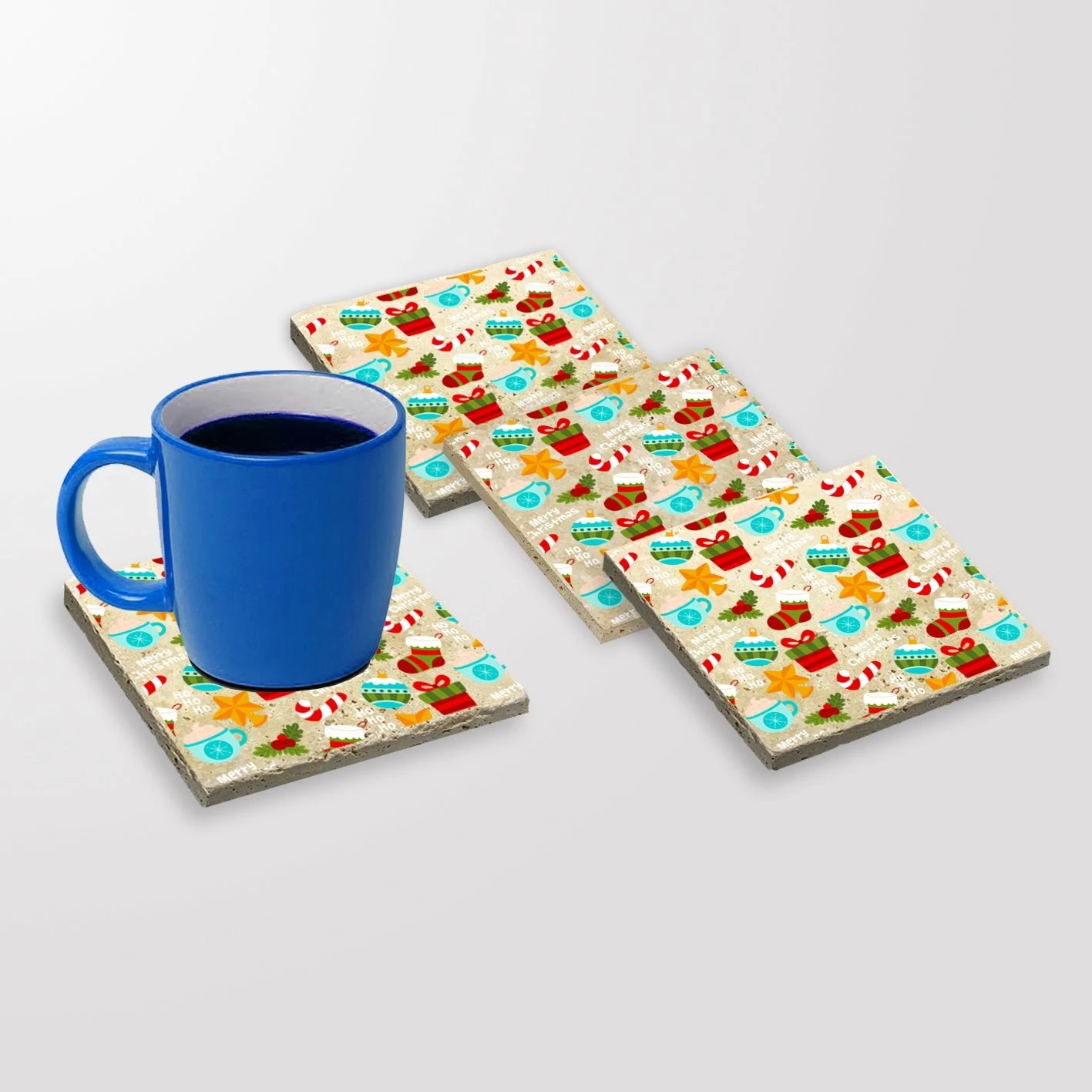 Nënfilxhanë prej guri natyral, shumëngjyrësh, Hermia, 4 copë, TBA242848