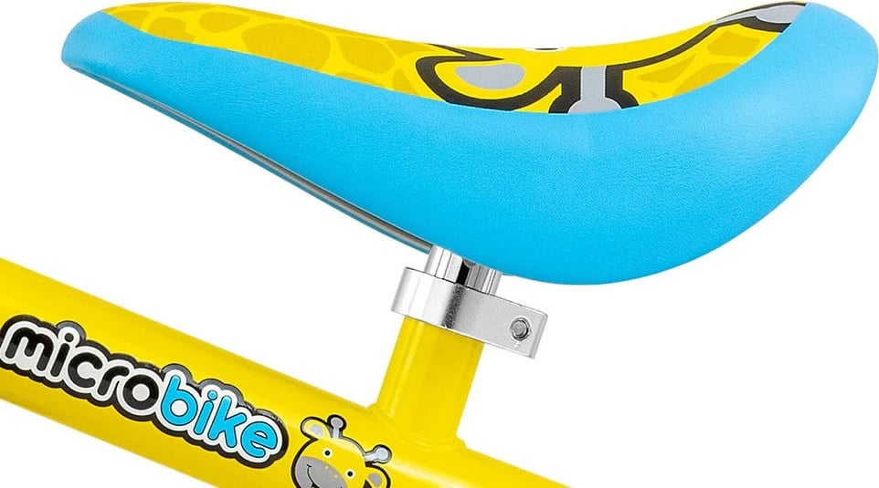 biçikletë pa pedale për fëmijë, Milly Mally, Micro Plus Giraffe, rrota 6", deri 25 kg, 18-36 muaj, shumëngjyrëshe