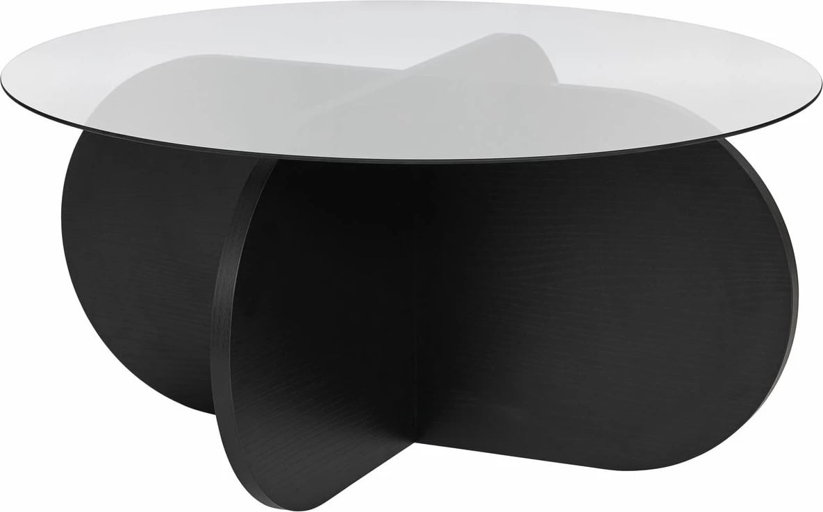 Tavolinë kafeje Nordure, Aeris, dru i zi, fume