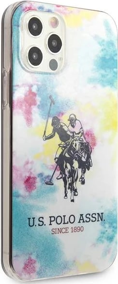 Mbështjellës U.S. Polo Assn. USHCP12LPCUSML për iPhone 12 Pro Max, Tie & Dye, Multikolor