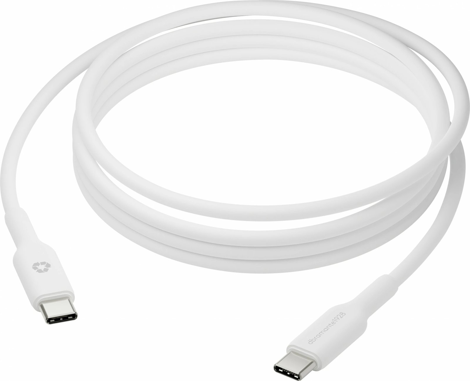 Kabllo USB-C në USB-C dbramante1928 2m, e bardhë
