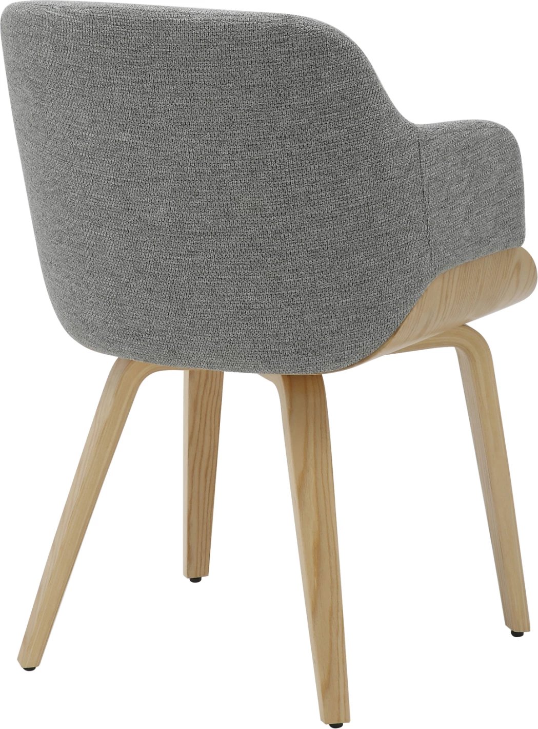 Karrige për tavolinë PRIETO FH9989.01, kornizë prej druri, pëlhurë gri, 54.5x44x89.5H cm