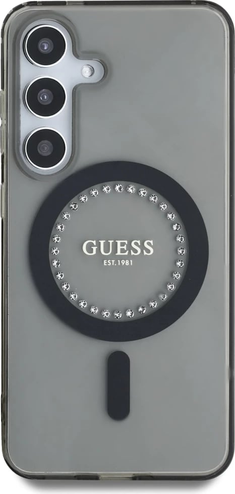 Mbështjellës Guess për Samsung Galaxy S25, MagSafe, i zi Mbështjellës Guess për Samsung Galaxy S25, MagSafe, i zi