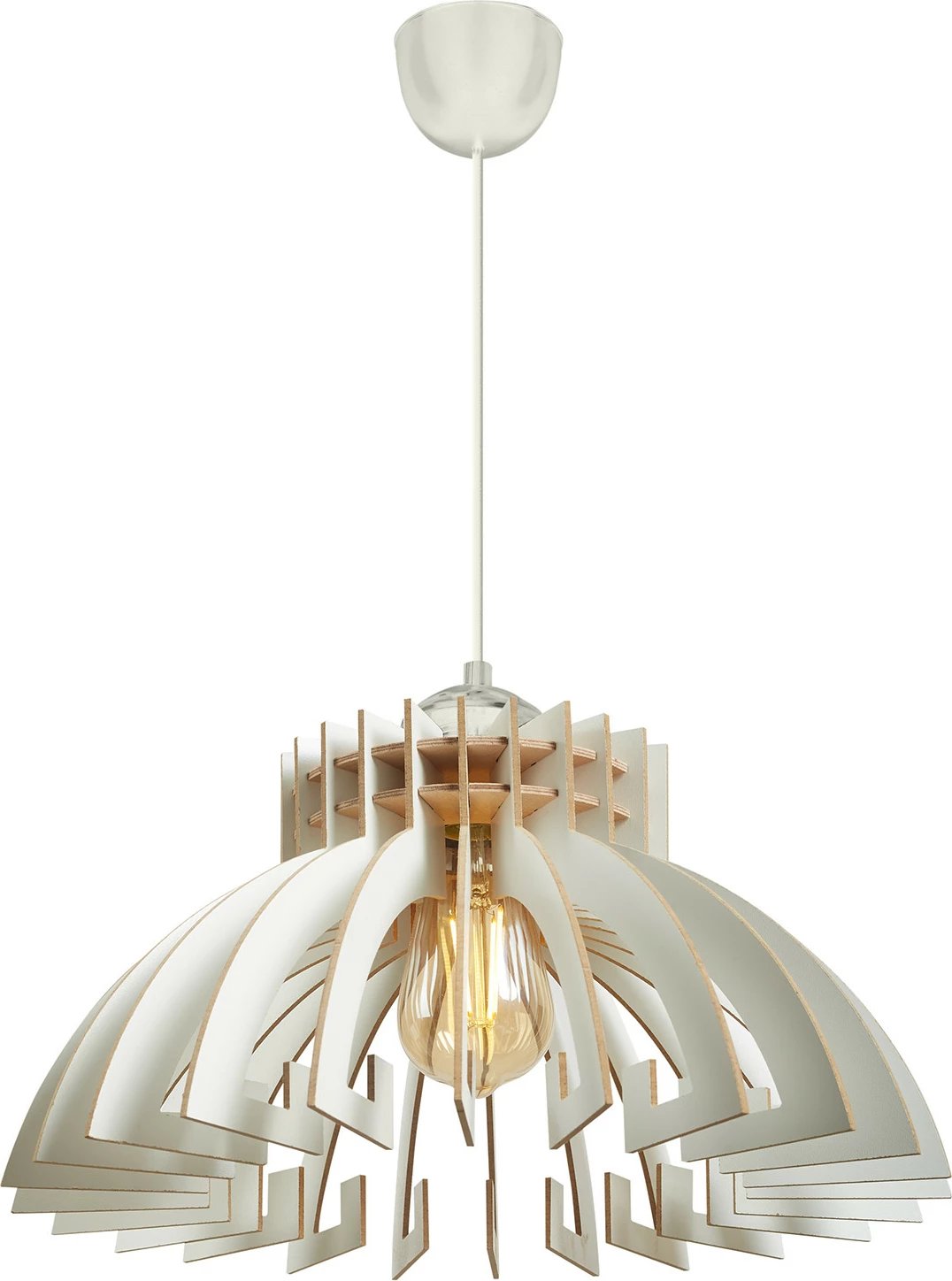 Llambë tavani Opviq, dizajn kurorë, e bardhë, 2 copë