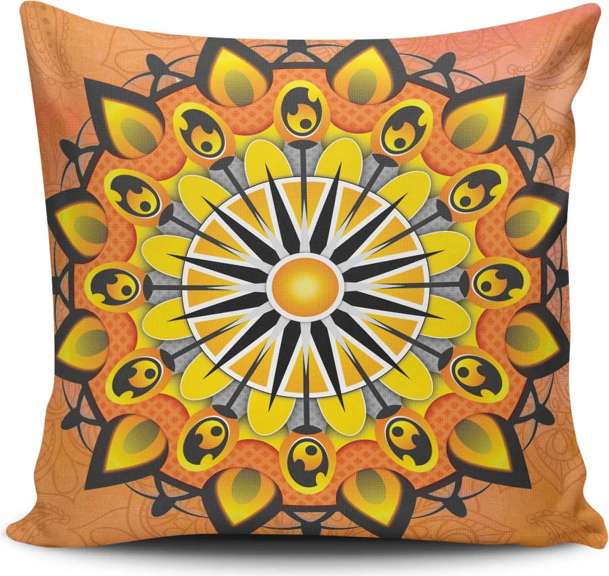 Jastëk dekorativ Aberto Design, MANDALA-20, shumëngjyrësh, 43x43cm