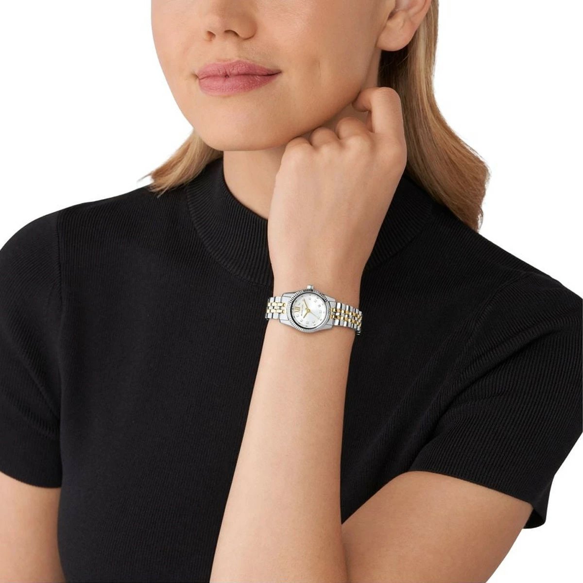 Orë dore MICHAEL KORS MK4740 për femra, argjendtë e artë