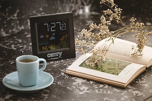 Stacion moti, Adler Camry CR 1166, ekran me ngjyra, temperaturë brenda/jashtë, higrometër, parashikim vranësirash, orë me 2 alarma, sondë e jashtme, e zezë Stacion moti, Adler Camry CR 1166, ekran me ngjyra, temperaturë brenda/jashtë, higrometër, parashikim vranësirash, orë me 2 alarma, sondë e jashtme, e zezë