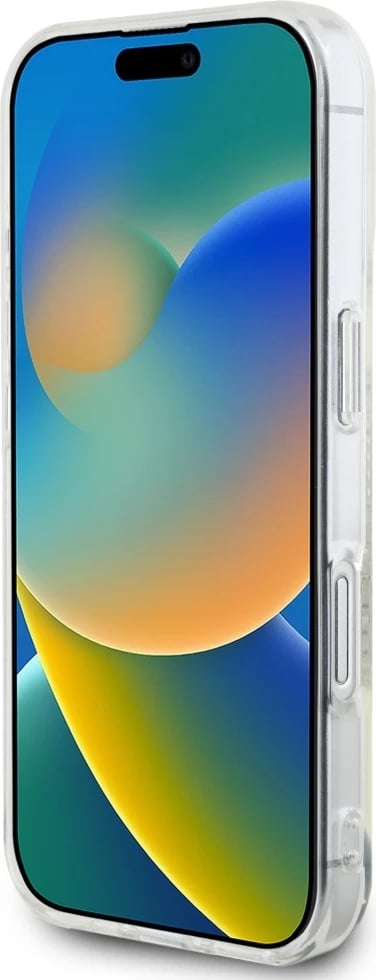 Mbështjellës Karl Lagerfeld IML Rhinestones Karl Head për iPhone 16, Transparent