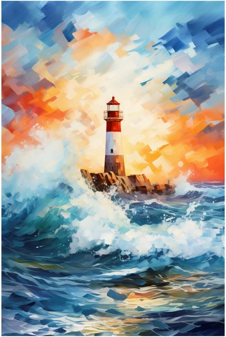 Pikturë dekorative me kornizë, MDF, shumëngjyrëshe, Wallity, Mp-00108, 21x30cm