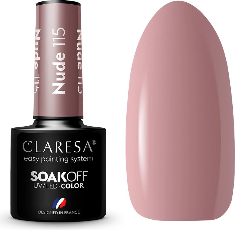 Llak për thonj për femra Claresa Soak Off UV/LED Hybrid 115, 5g